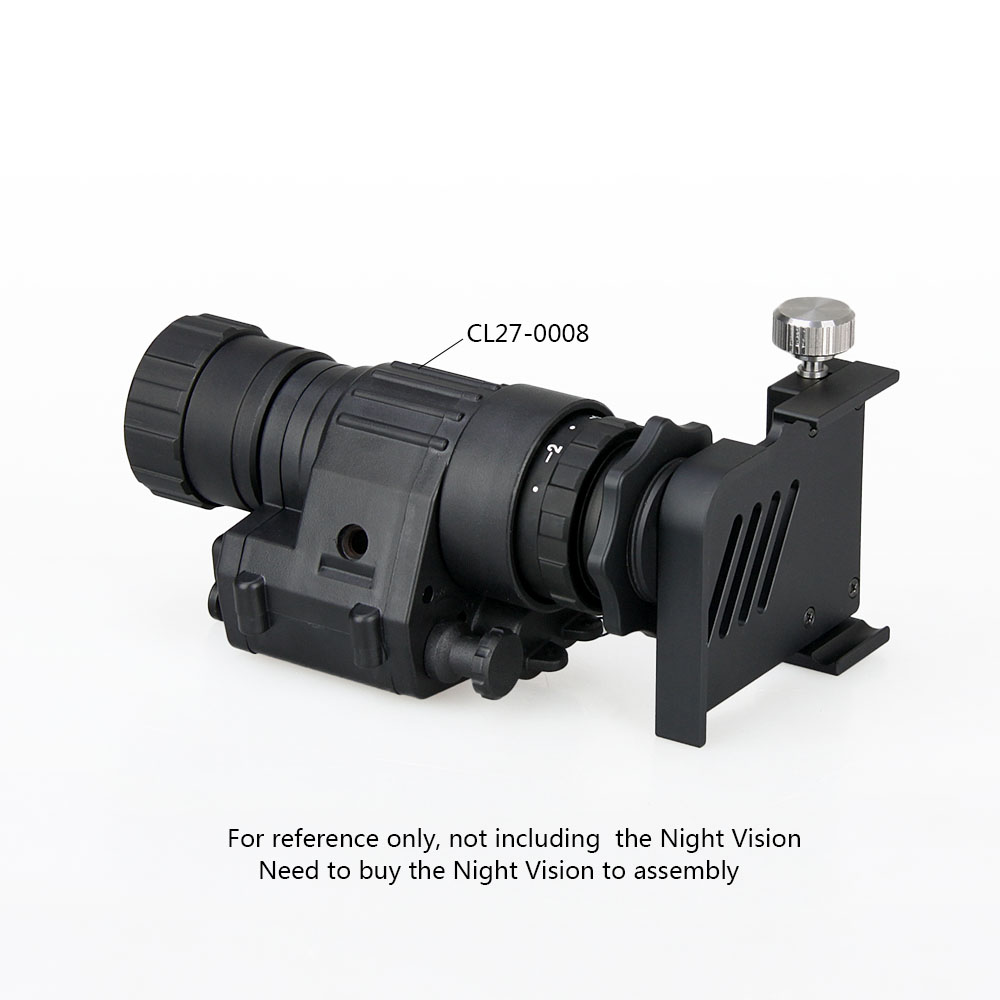 Ultra-light, compact, universal portable mounting bracket for connecting smartphones and night vision lenses
