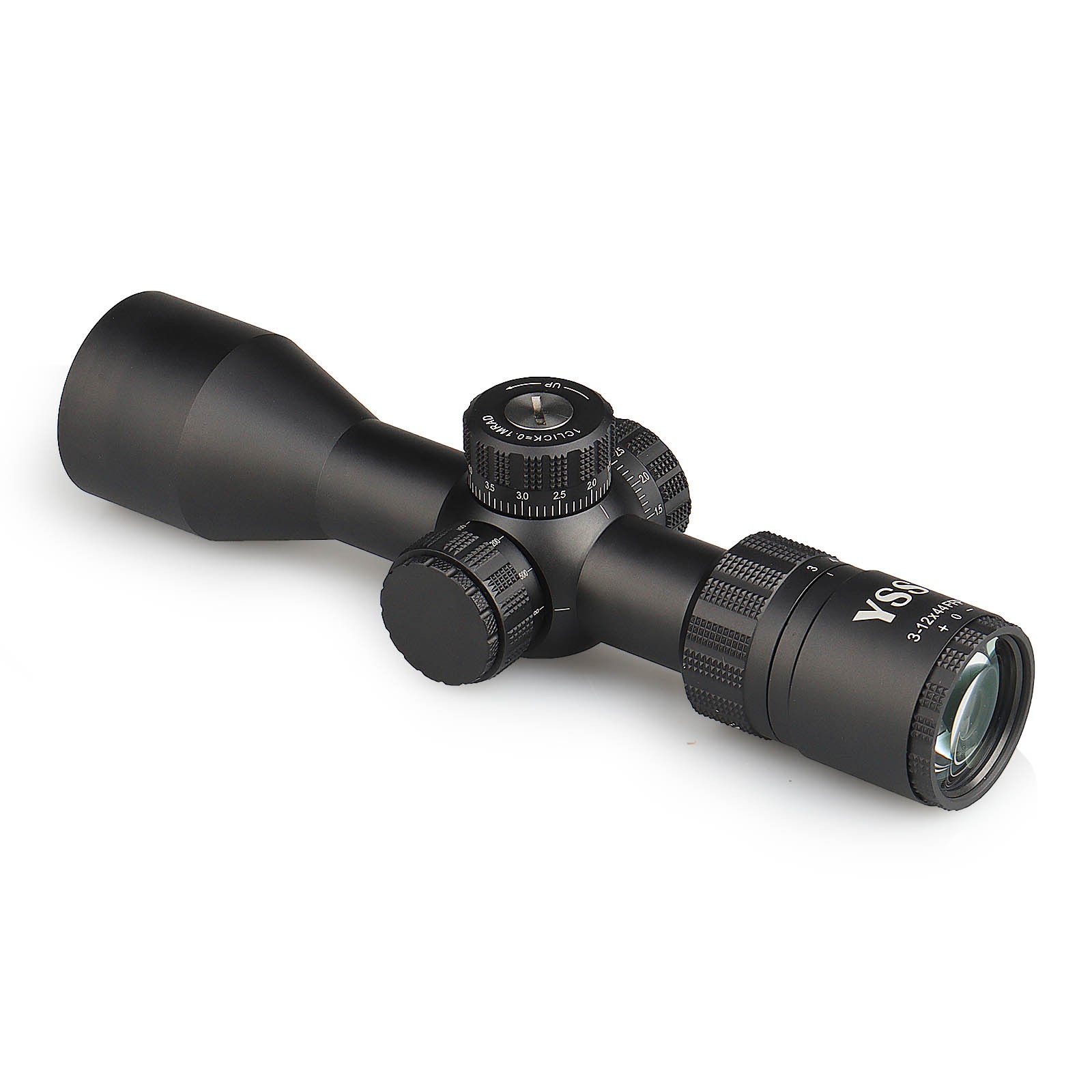 YSS 3-12X44 FFP Riflescope with Long Eye Relief & MIL-DOT Reticle
