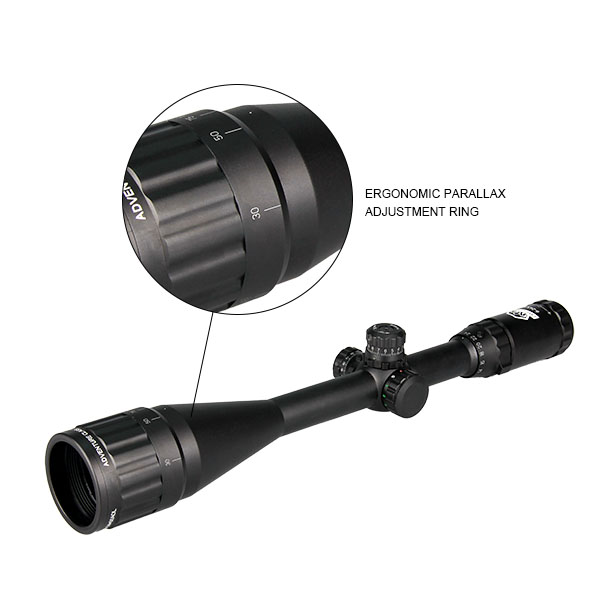Scope 6-24X50mm Optics Scope Rangefinder Reticle Scope For Real Hunting Red/Green/Blue Illuminated Level 3