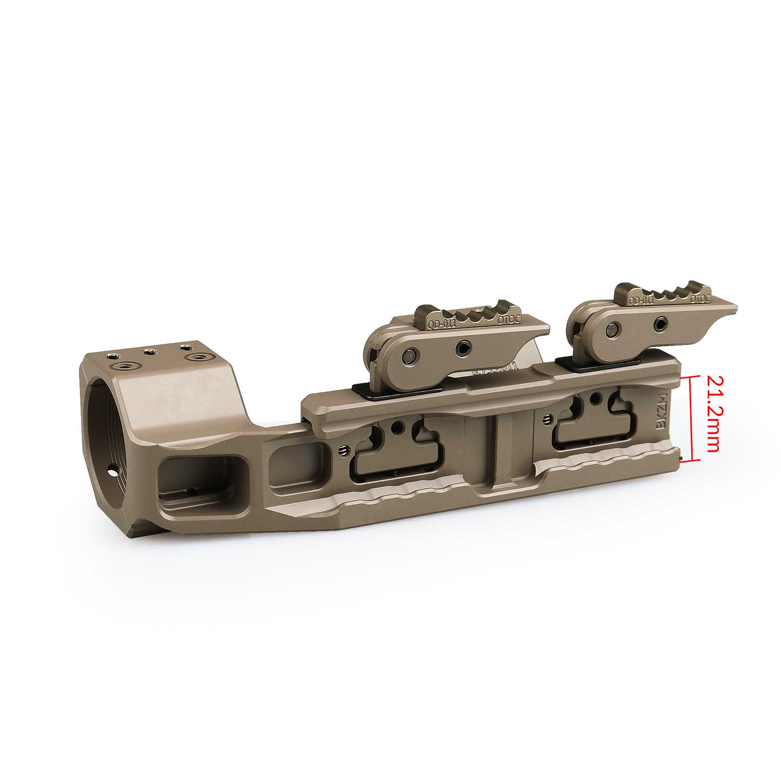 YSS 34mm Cantilever Scope Mount (Quick Detachable Version) - Black