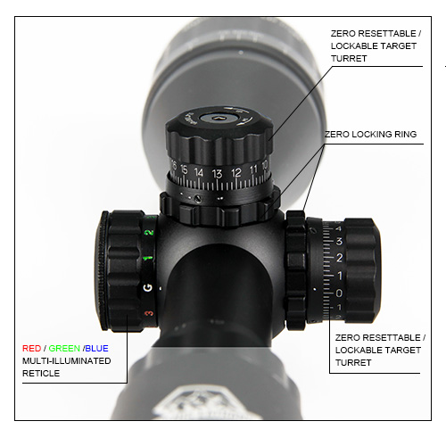 4-12X44 AOL Rifle Scope