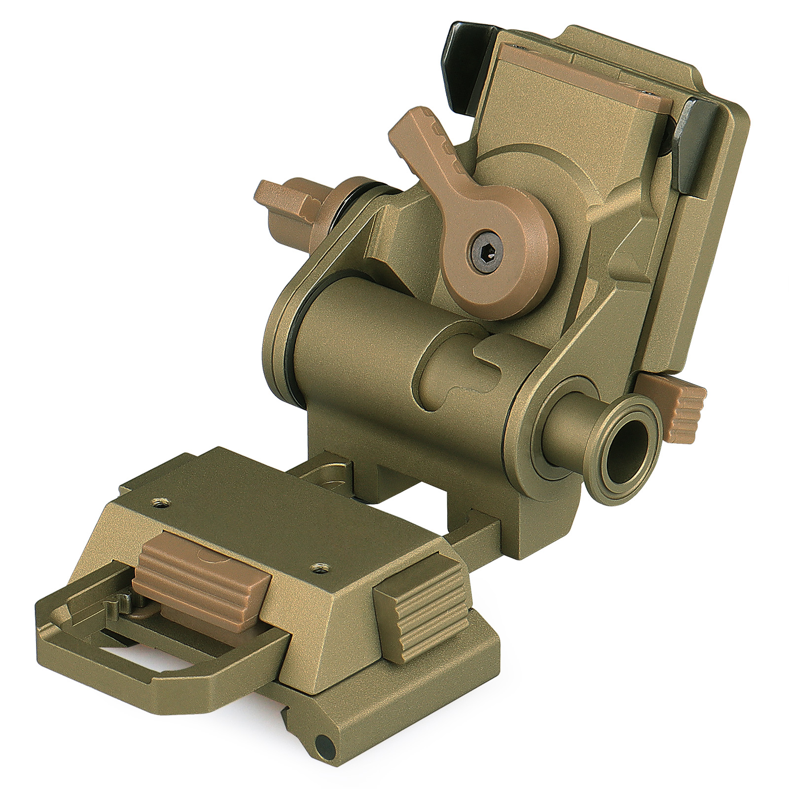 NightGlimpse L4 G24 Mount - Ar 15 Scope/PVS-18 Airsoft Machined Low Profile Breakaway Mental Night Vision Dovetail Base Helmet Adapter/Bracket Camera equipment contactor