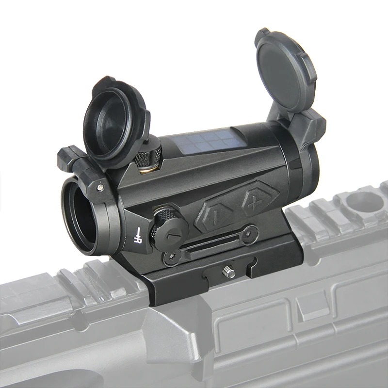 1x20MM Compact Red Dot Sight 2MOA Solar Energy Reflex Sight for Hunting Shooting Outdoor Viewfinder