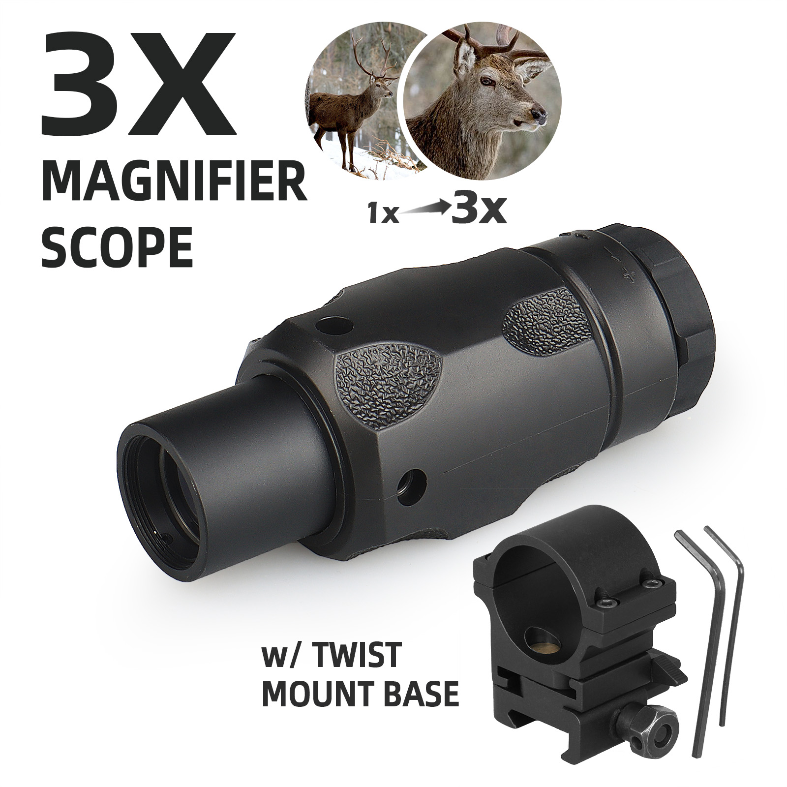 Aimpoint Professional 3XMag-1 Magnifier Scope with Optics Aimpoint TwistMount for Picatinny rail