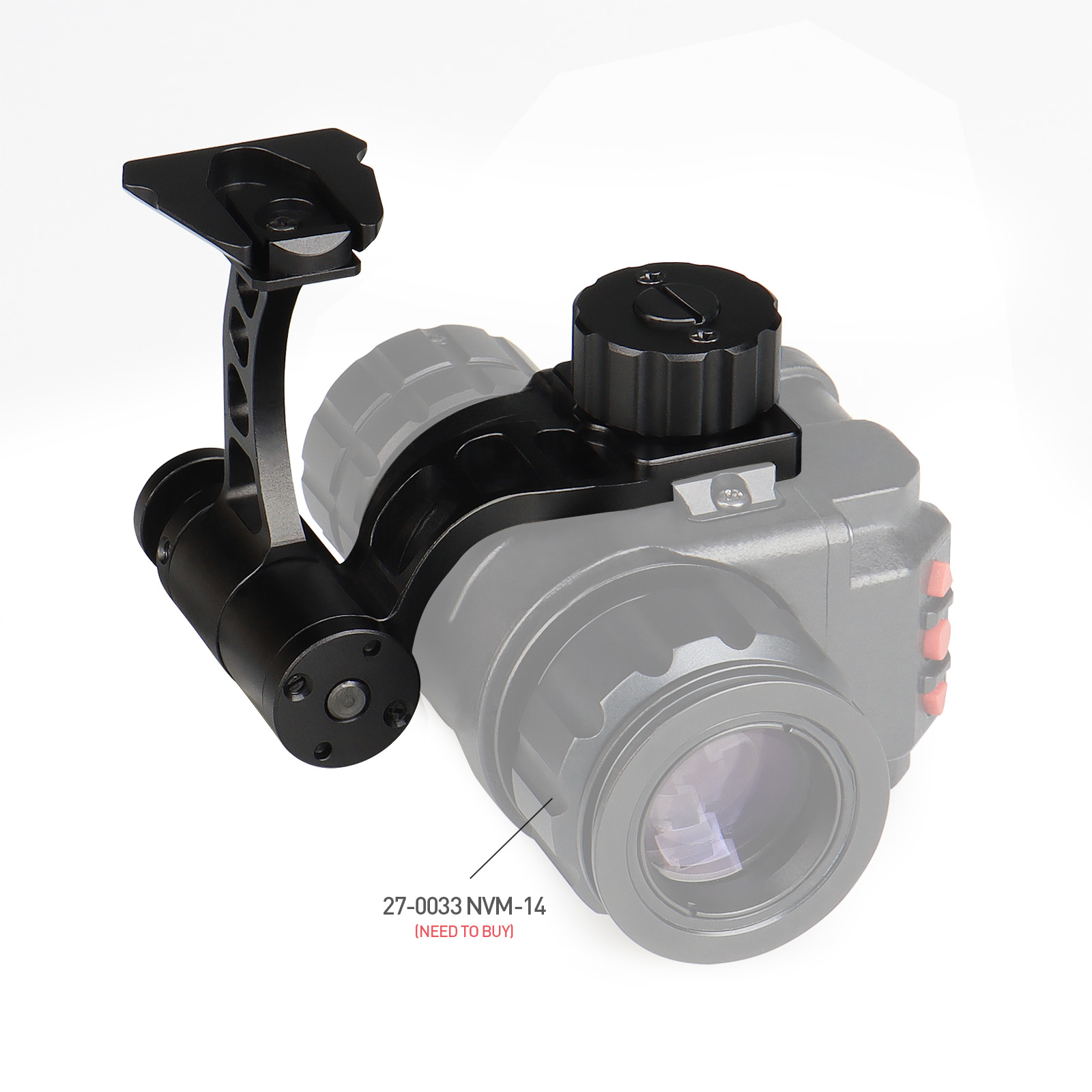 Adjustable Helmet mount adapter for Night Vision NVM-14