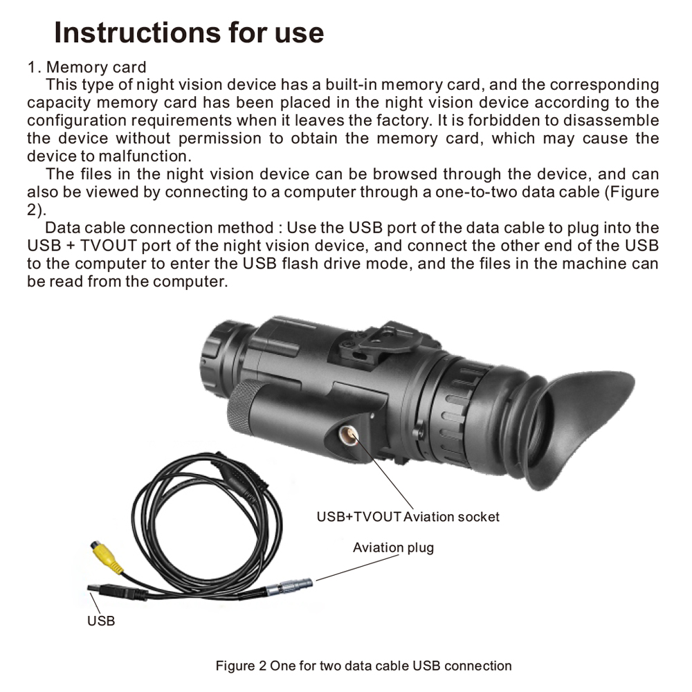 1-8X High Performance LED Digital Night Vision M250HD - FOV:21.5 ° X 12° for Hunting