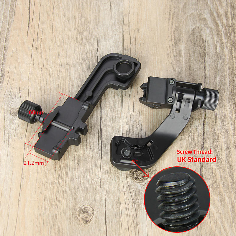 J-Arm Curved Arm and Straight Arm Combination Adapted to pvs 14 Night Vision Goggles
