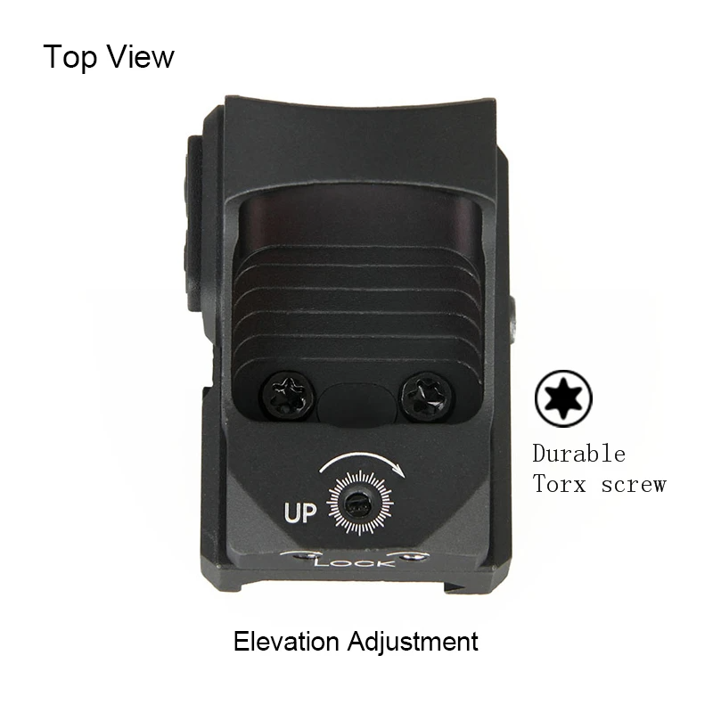 Tactical 3MOA Red Dot Sight Fits 21.2mm Rail Red Dot Scopes for Rifle Use
