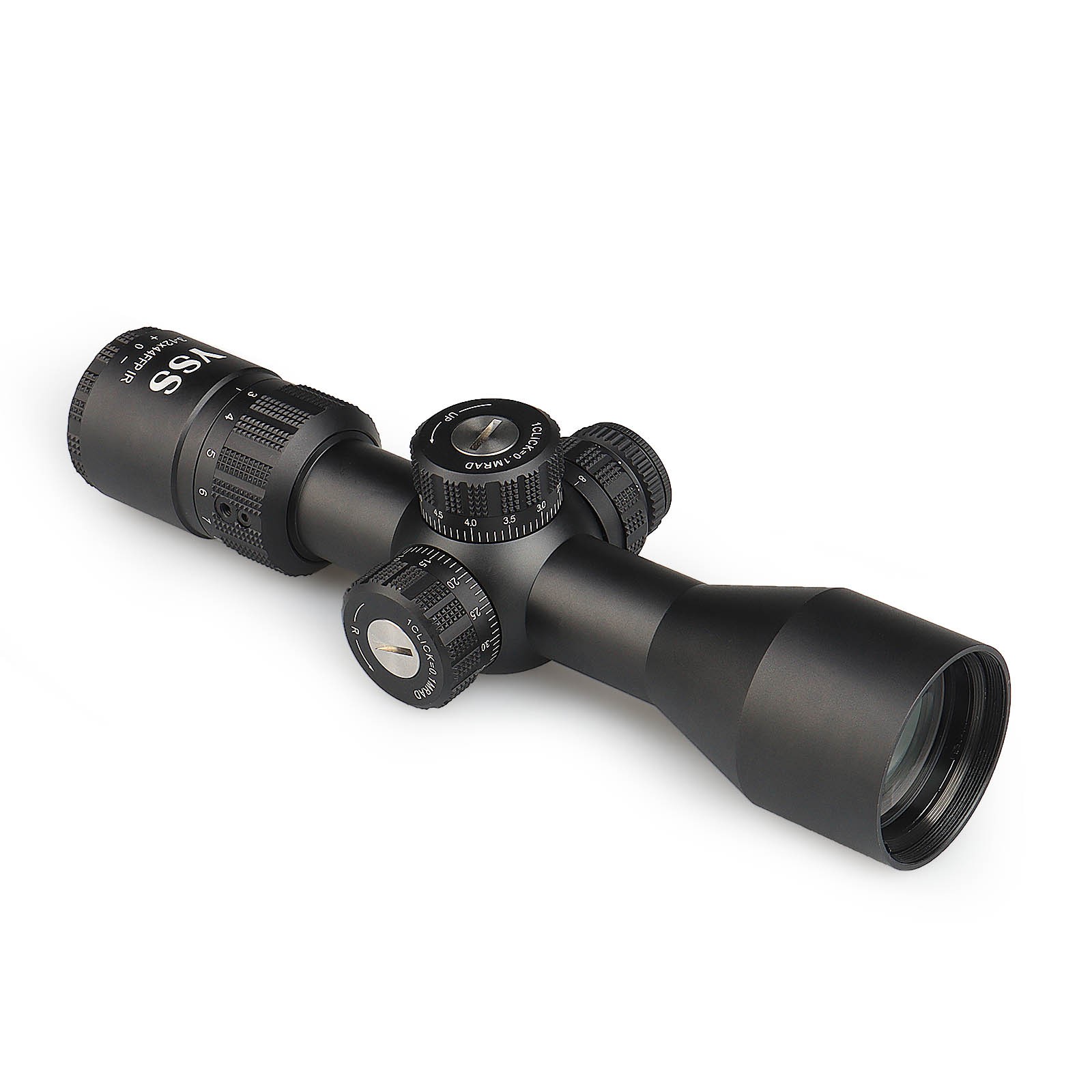 YSS 3-12X44 FFP Riflescope with Long Eye Relief & MIL-DOT Reticle