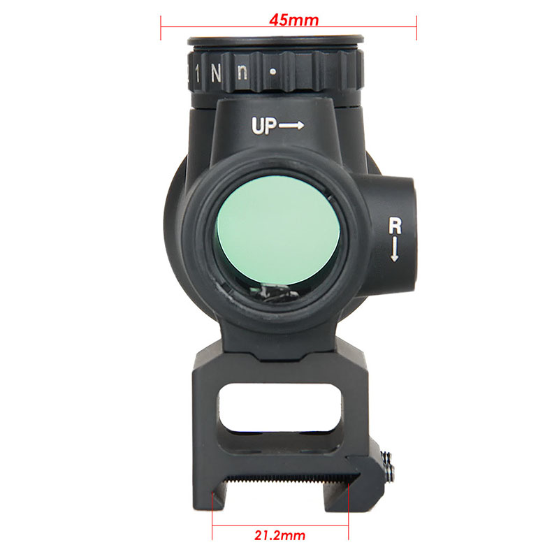 MRO 2.5 MOA Adjustable Red Dot Scope Reflex Sight With 21.2mm Mount For Hunting