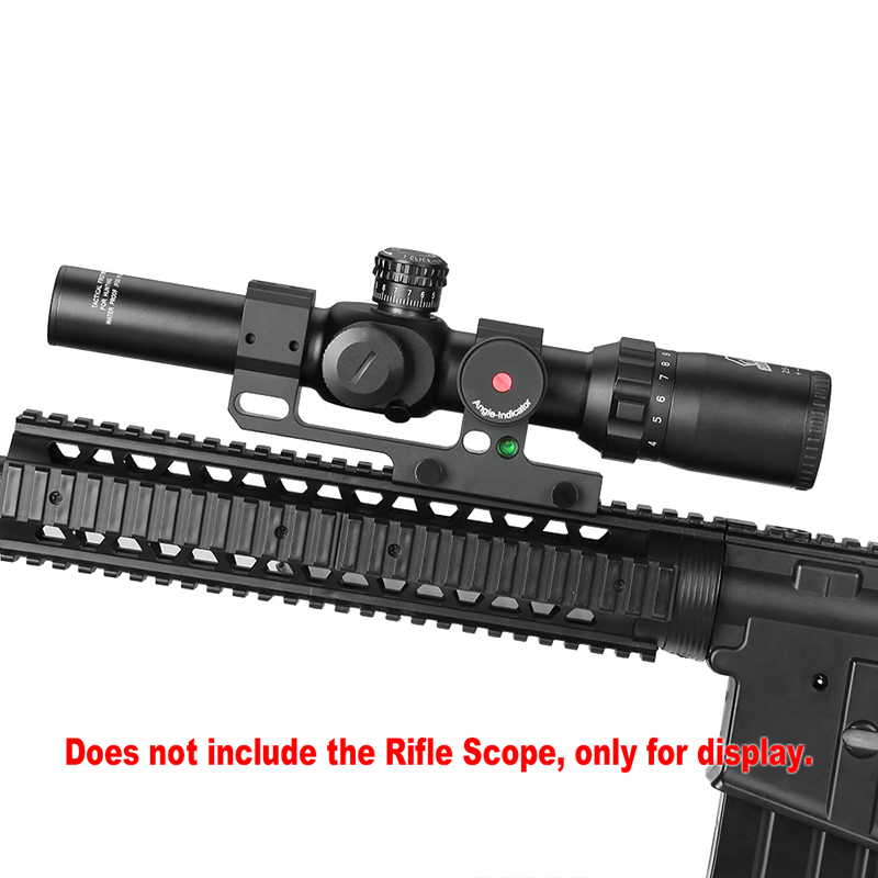 25.4mm 1" or 30mm 1.18" Dual Ring Rifle Scope Mount Quick Detach Angle Indciator