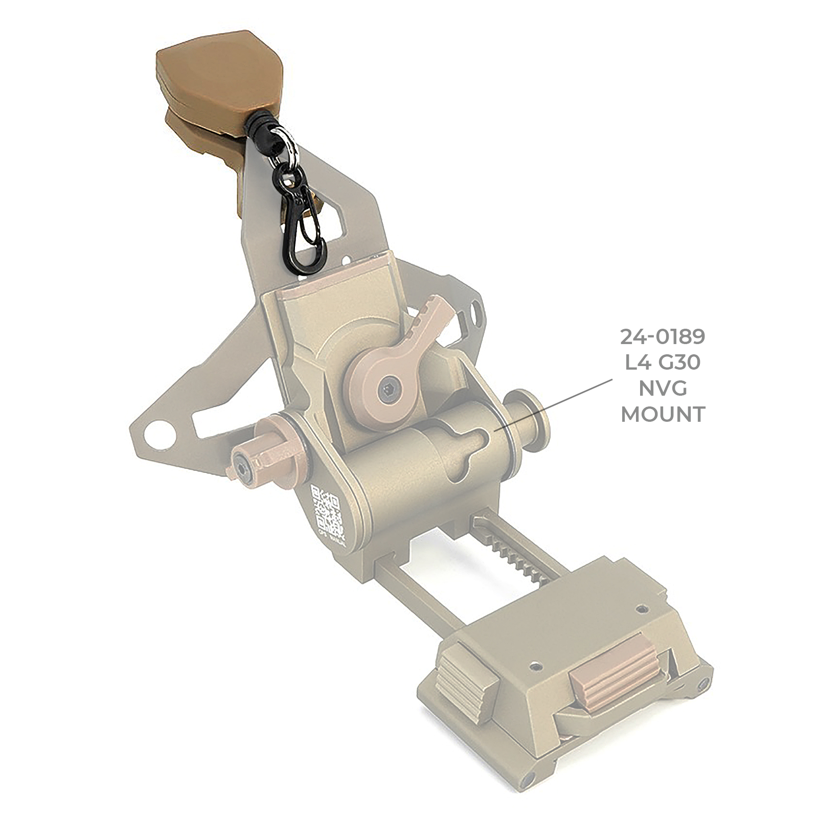 Compact and sturdy night vision device anti-lost lanyard suitable for three-hole bracket