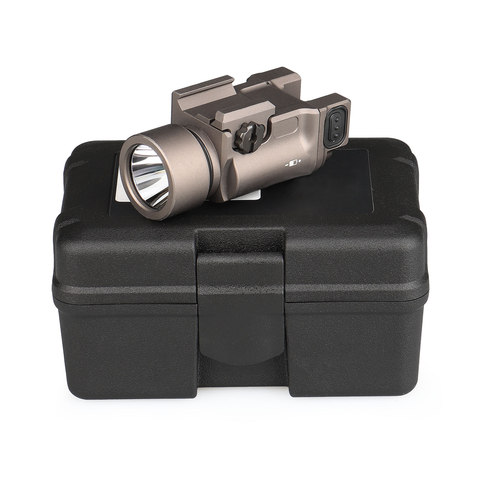 Flashlight IR Range Compatible with any type of with a Picatinny Rail