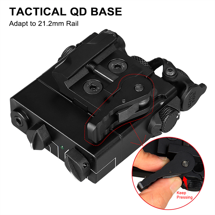 DBAL-A2 (AN/PEQ-15A) Aiming Laser LED Flashlight with Green Laser Dual Beam Aiming Laser - Advanced2
