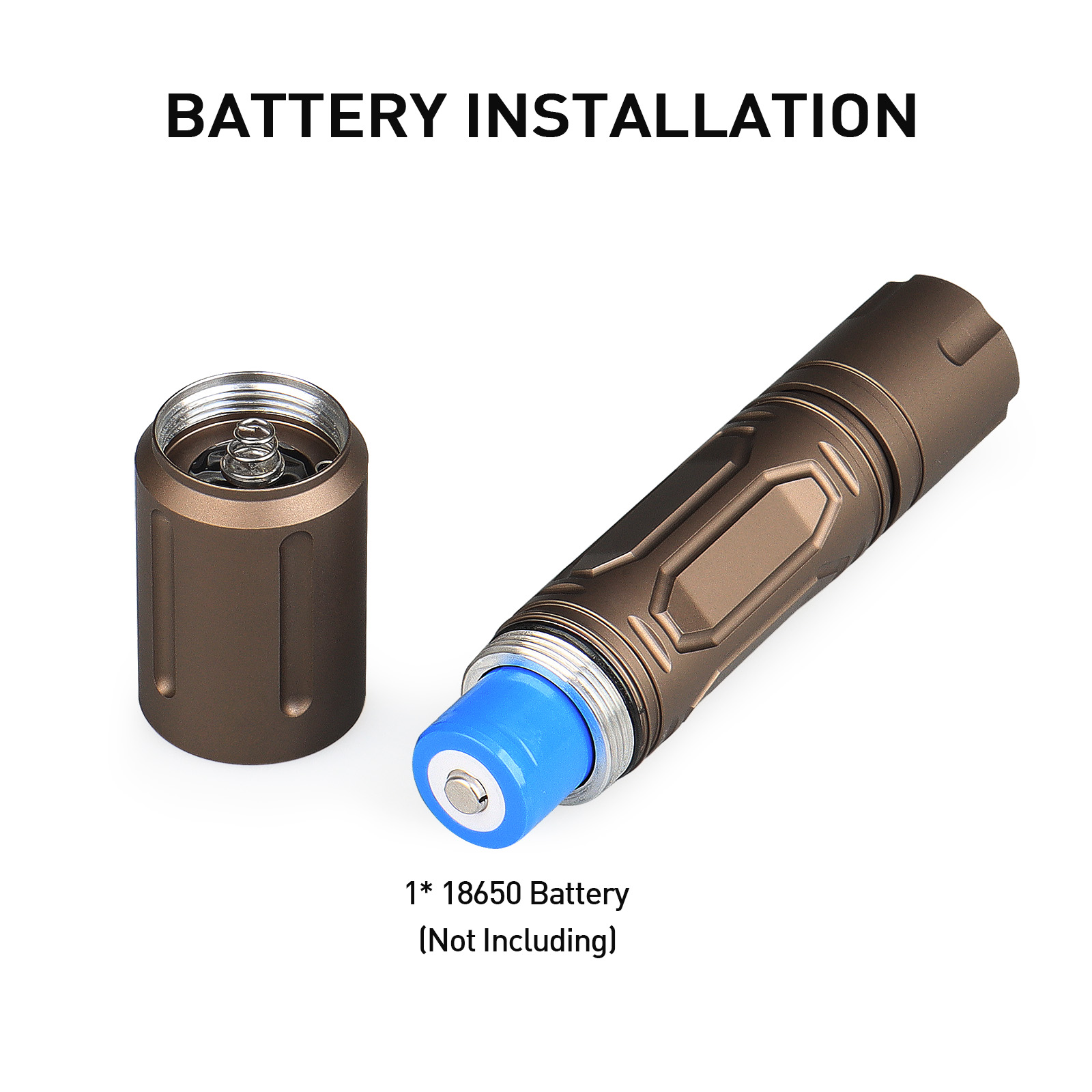 1350 Lumen PLHv2-18650 Cool White 5700K Flashlight