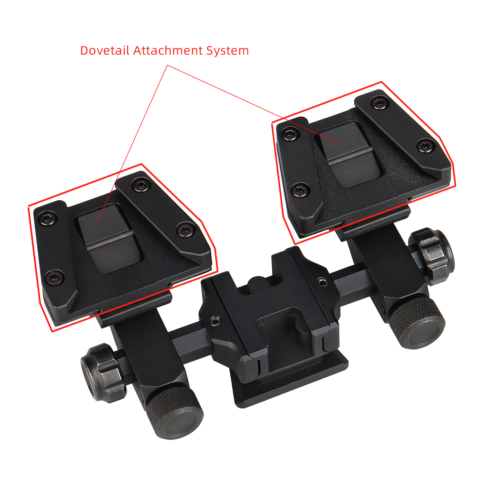 Tactical FLIR M24 reconnaissance helmet mount double dovetail slot mount adapter for M250