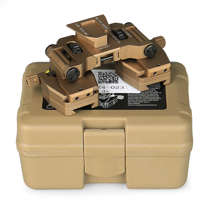 Double Dovetail Aluminum Mount Adapter to Connect Helmet