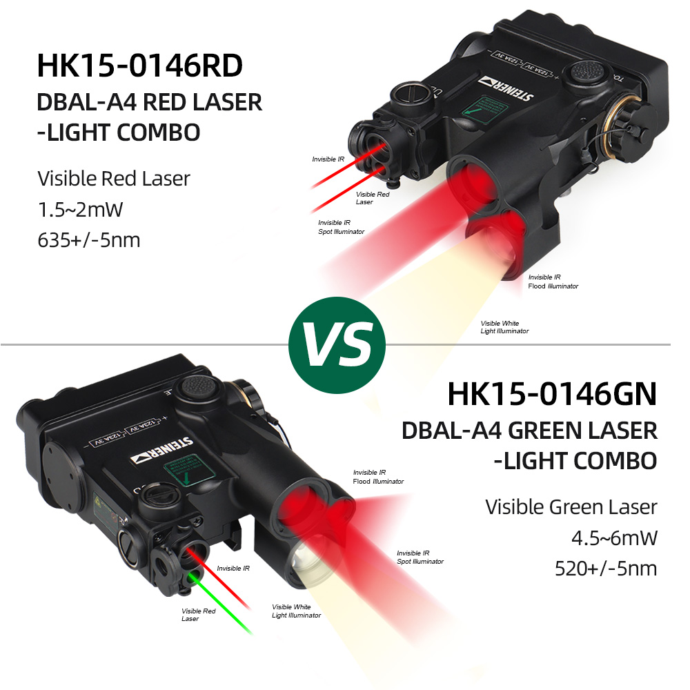 NEW DBAL-A4 LASER-Light Combo flashlight for hunting