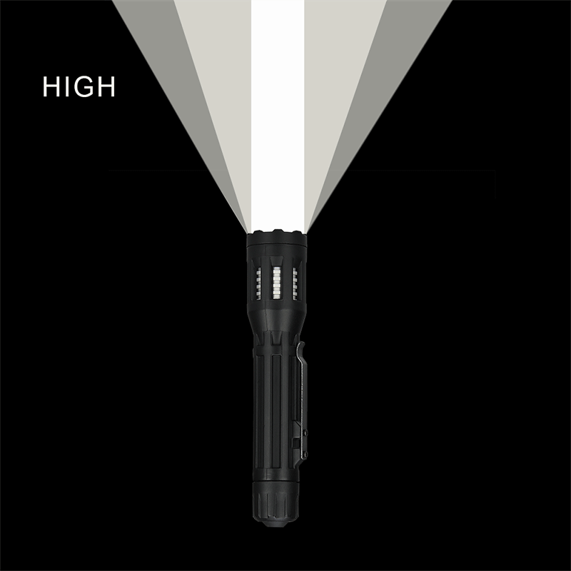 Rechargeable led flashlight L2 CREE 300lm 7000k 9V Flashlight black