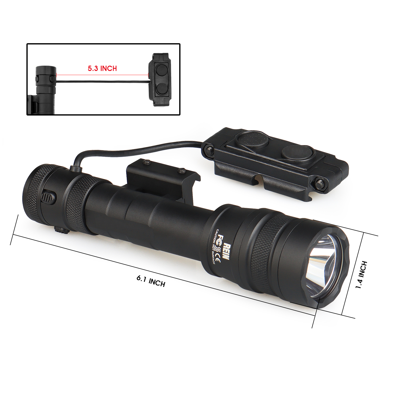 1400 lumens LED Light S7 Tool Steel bezel ring 6061-T6 Aluminum