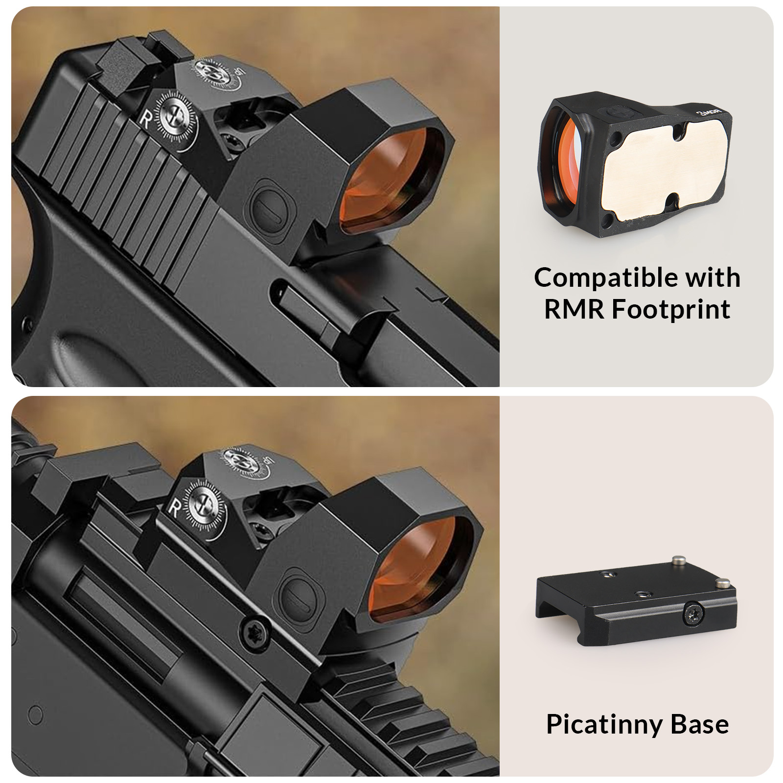 CVLIFE WOIFCOVERT 3 MOA Red Dot Sight 22×28MM Motion Awake Reflex Sight with 21mm Picatinny Base