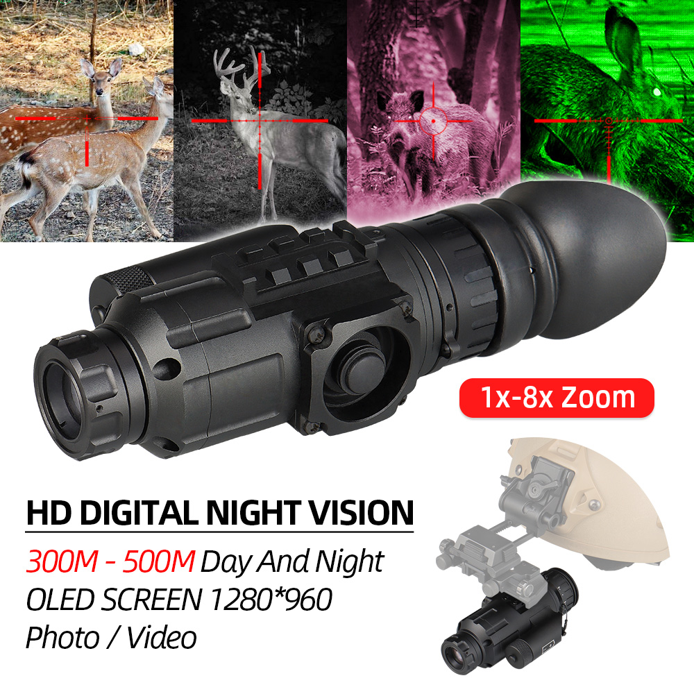 1-8X High Performance LED Digital Night Vision M250HD - FOV:21.5 ° X 12° for Hunting