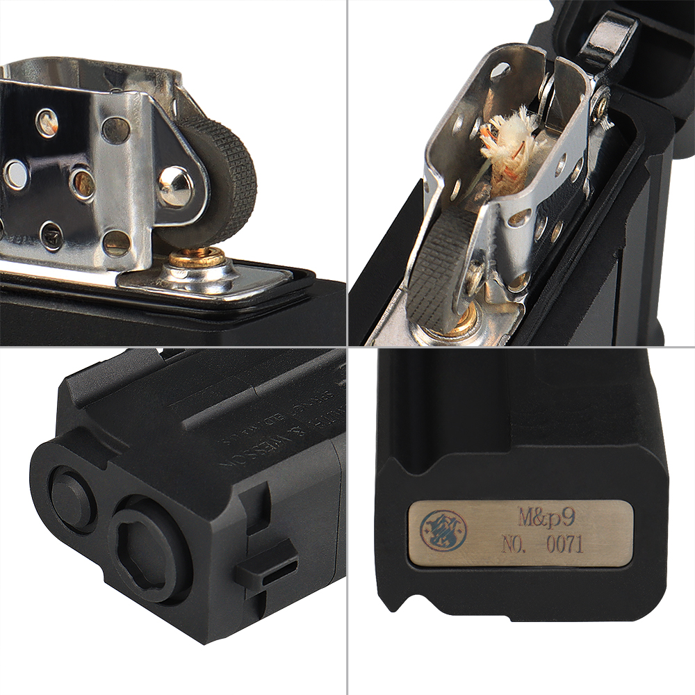 MP9 Pistol Style Design Windproof Kerosene Lighter
