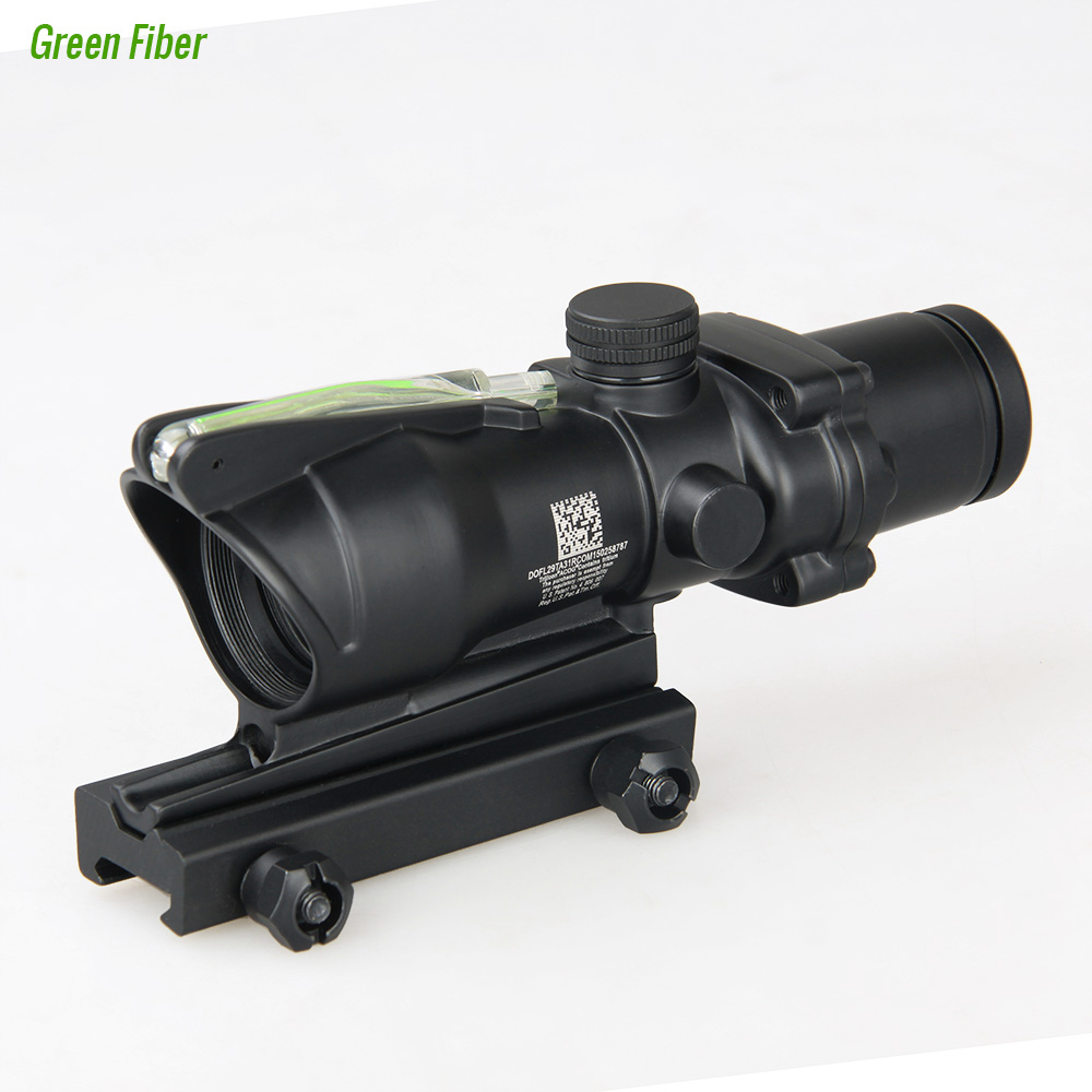 2 MOA Tjcon ACOG 4X32mm Riflescopes with illumination Red/Green CrosshairFiber Optics