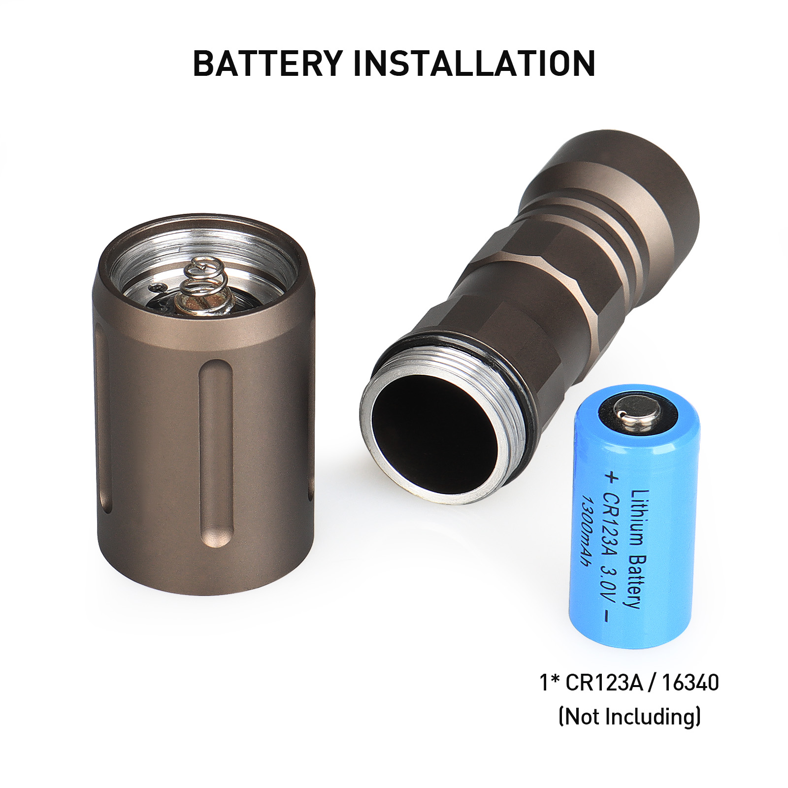 High quality 680 LUMEN LED Flashlight Super Battery Life Cool White 5700K
