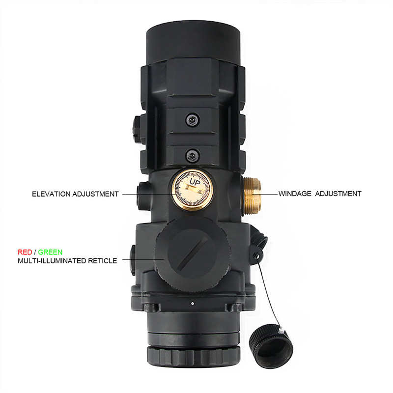 AR-332 Prism Sight 3X Tactical Red Dot Sight Rifle Scope with the NEW Ballistic CQ (Closo Quarters) Reticle