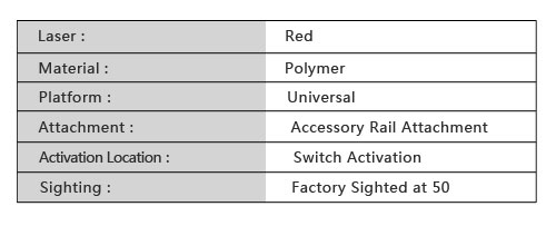 Glock 19 Laser Sight - Red Laser Sight