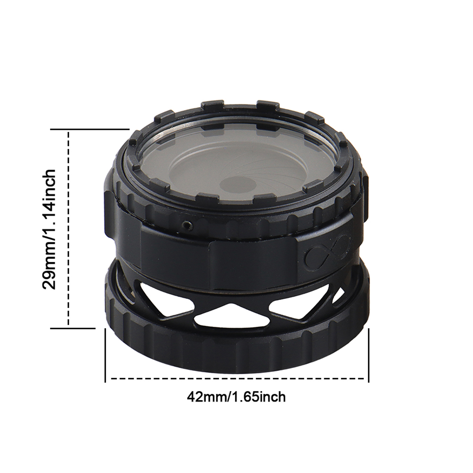 Tactical Aluminium PVS-31 Night Vision Goggles Adapter Accesorries PVS-18 Lens Hood Protection Cover Fits 34mm 0uter Diameter