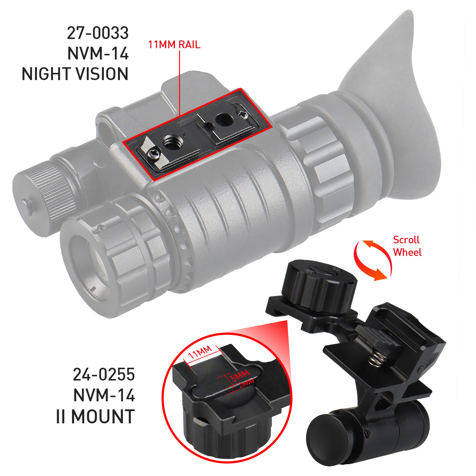 CANIS SPORT INC NV-Link: Universal Helmet Adapter/Mount for NVM-14
