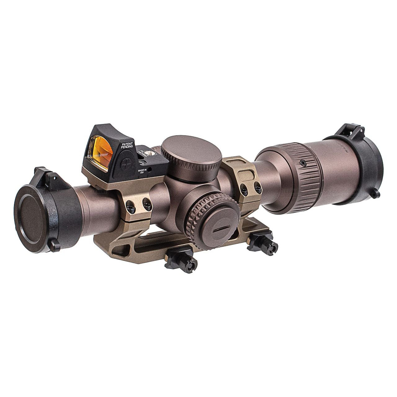 Holy Warrior HWOCAG HD 1-6x 24 Airsoft Scope Deluxe Set with Rifle Scopes Covers & Anti-reflective Cover & Quick Release Mounts