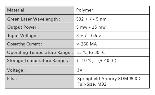 Infrared Laser Sight - Green Laser Sight Fits M92