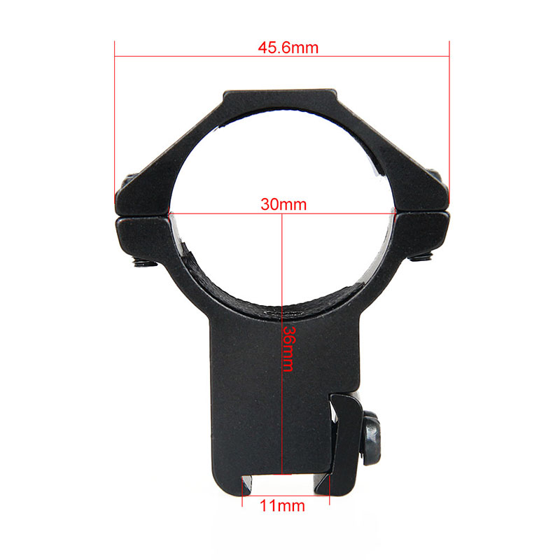 Canis Latrans 30mm Scope Mounts Rings 11mm Rail High Profile Scope Mount Black