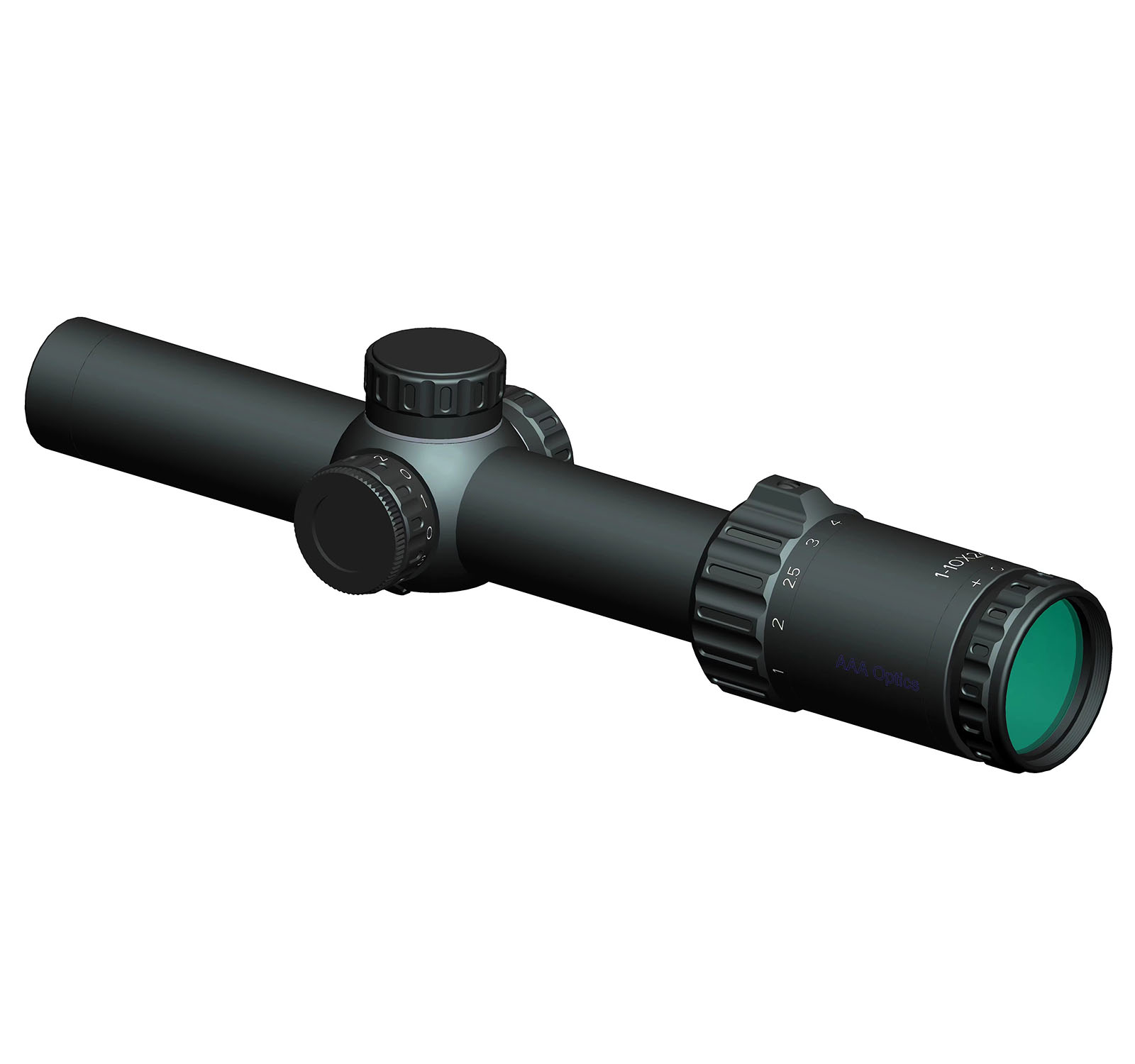 YSS 1-10X24 Infrared Presicion Aiming RIflescope 0.5 MOA with Dual Magnification For Hunting/Real Fighting Game