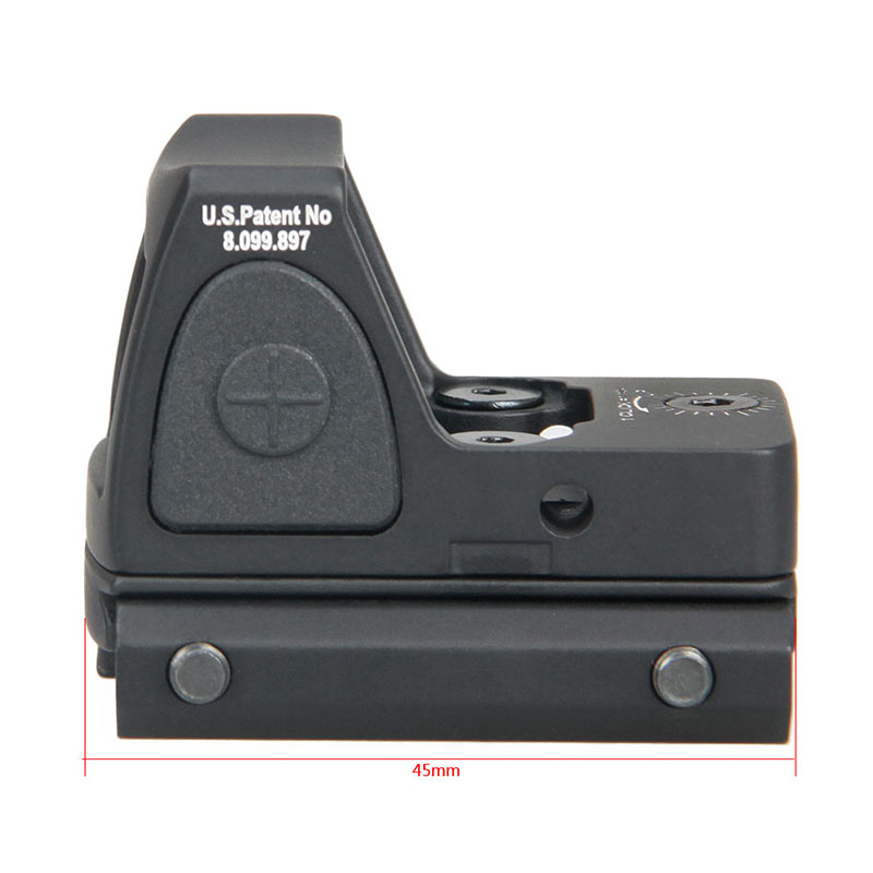 R MR Red Dot Scope 3 MOA Micro Reflex Sights Adjustable LED Hard Anodized Brown