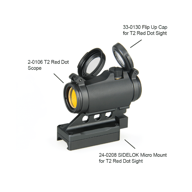Aimpoint Micro T-2 Red Dot Reflex Sight with Standard Mount 2 MOA Scope