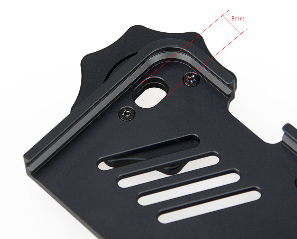 Ultra-light, compact, universal portable mounting bracket for connecting smartphones and night vision lenses