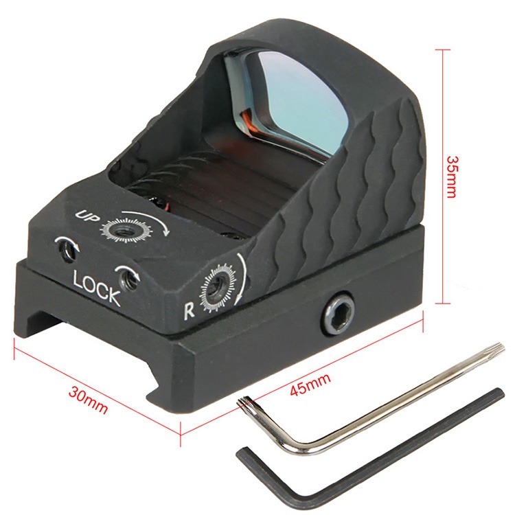 Tactical 3MOA Red Dot Sight Fits 21.2mm Rail Red Dot Scopes for Rifle Use