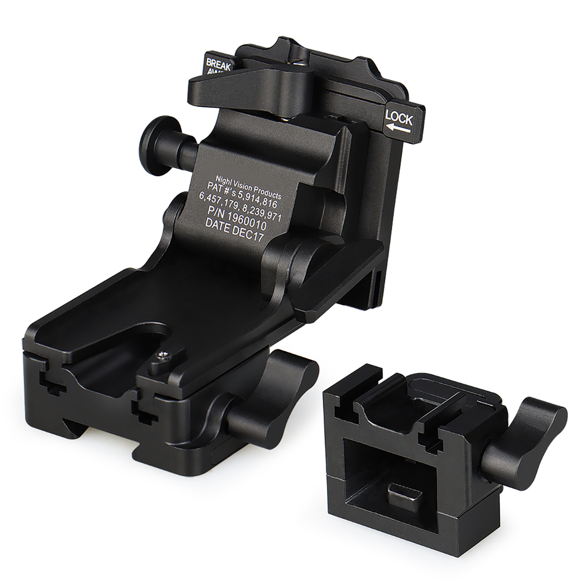 TD-01 Aluminum Alloy Night Vision Goggles Mount NVG Arms Mount for AN/PVS-31 PVS-7 PVS-14 PVS-15 PVS-18 Helmet Mount with Full Markings