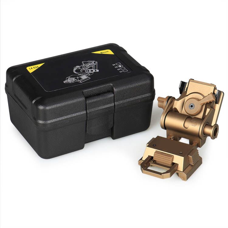 NightGlimpse L4 G24 Mount - Ar 15 Scope/PVS-18 Airsoft Machined Low Profile Breakaway Mental Night Vision Dovetail Base Helmet Adapter/Bracket Camera equipment contactor