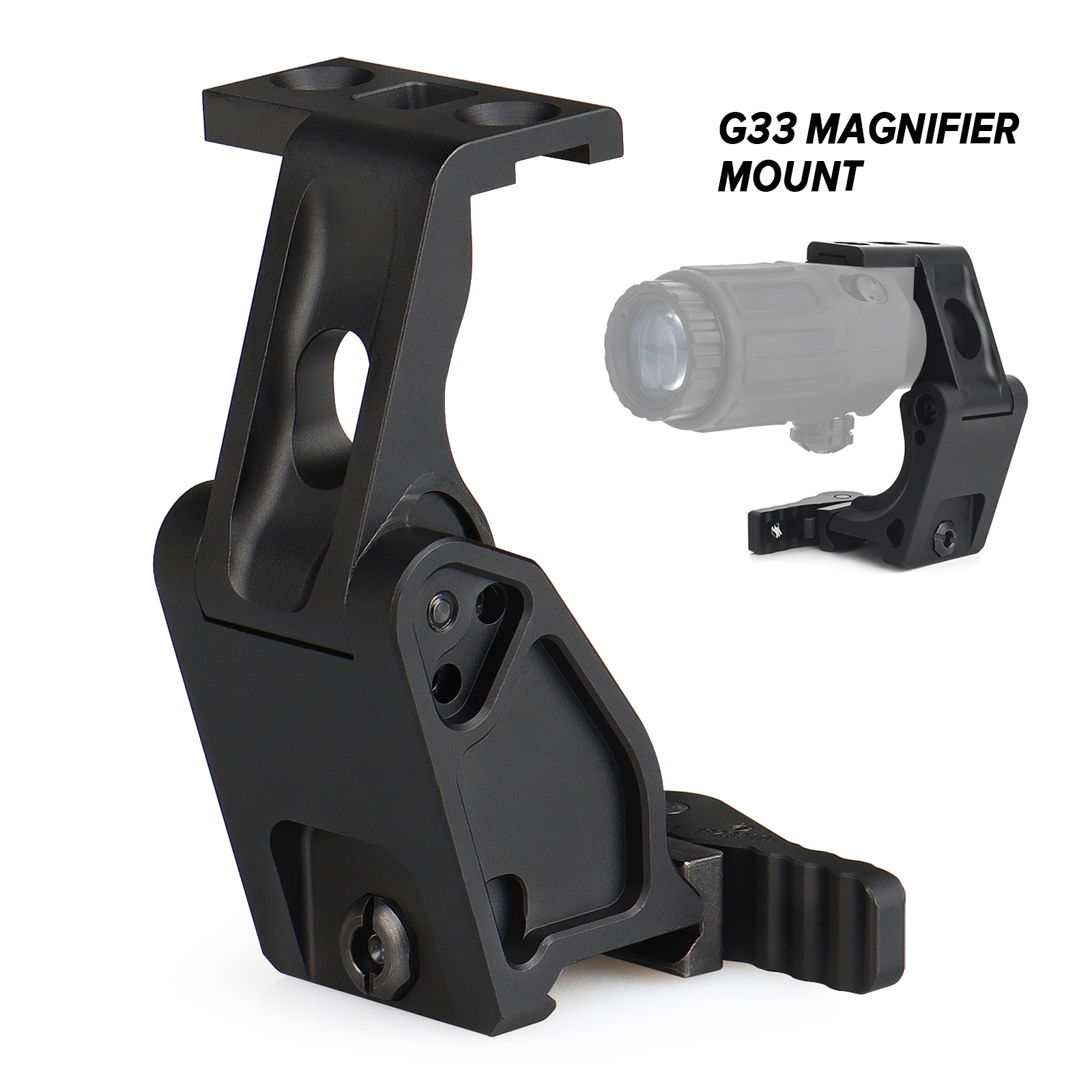 Flip-To-Center (FTC) G33 Magnifier Mount-Rail:0.83inch