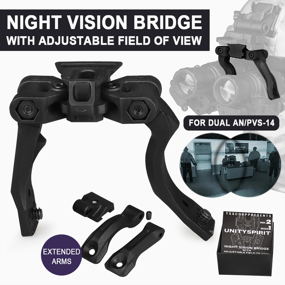 YSS Night Vision Bridge Mount with adjustable field of view for night vision pvs14（British standard）