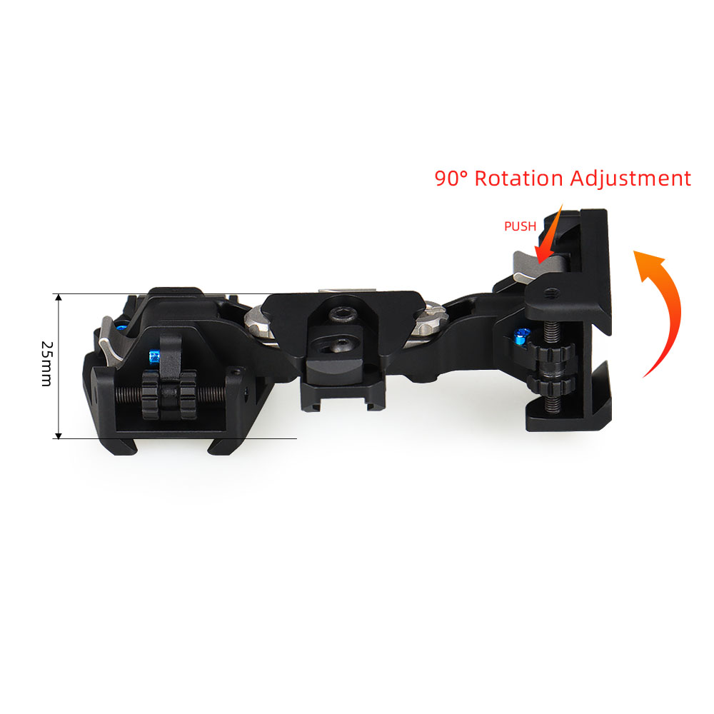 L4G30 Tactical NVG Breakaway Bracket (MICH/ACH Helmet Compatible with Three-Hole Shield)