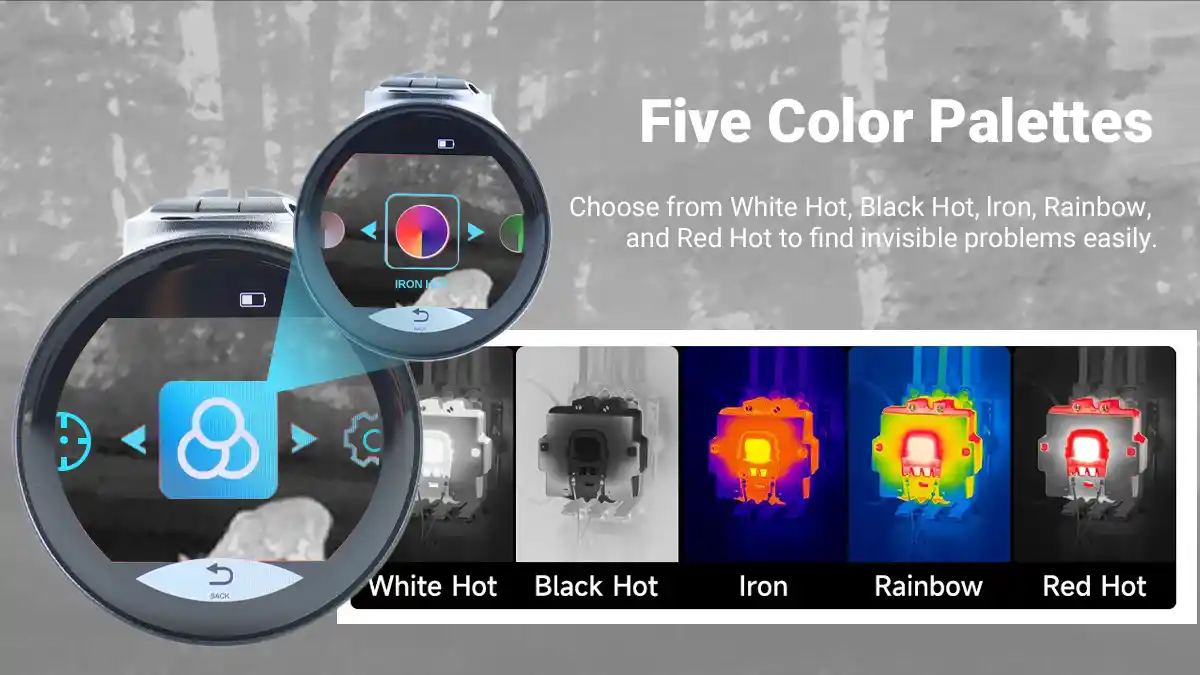 virgo s2 mini thermal scope Thermal Imaging with Five Color Palettes