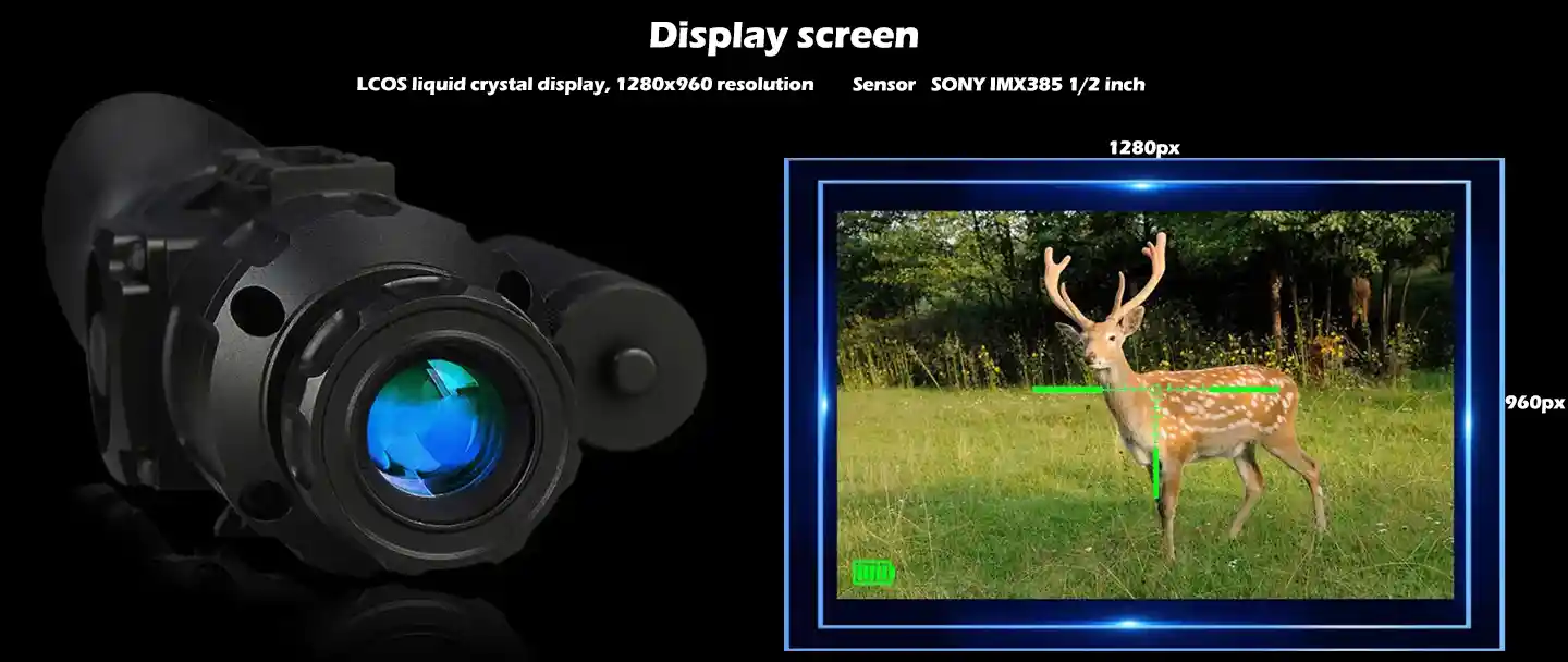 rifle night vision 1280×960 LCOS display